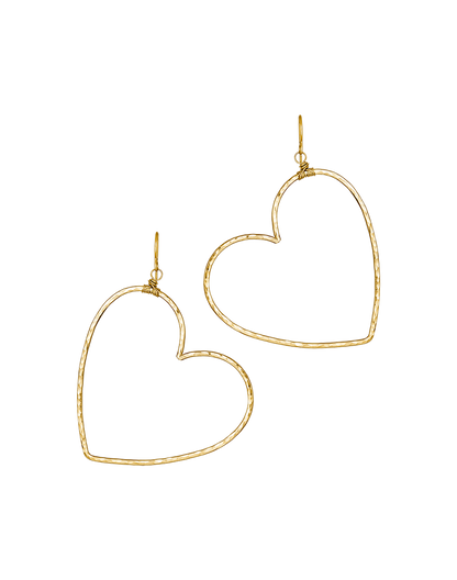 Boho Heart Hoops