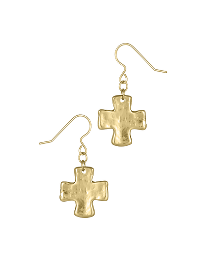 Chunky Cross Earrings