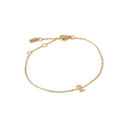 Mini Initial Gold Bracelet