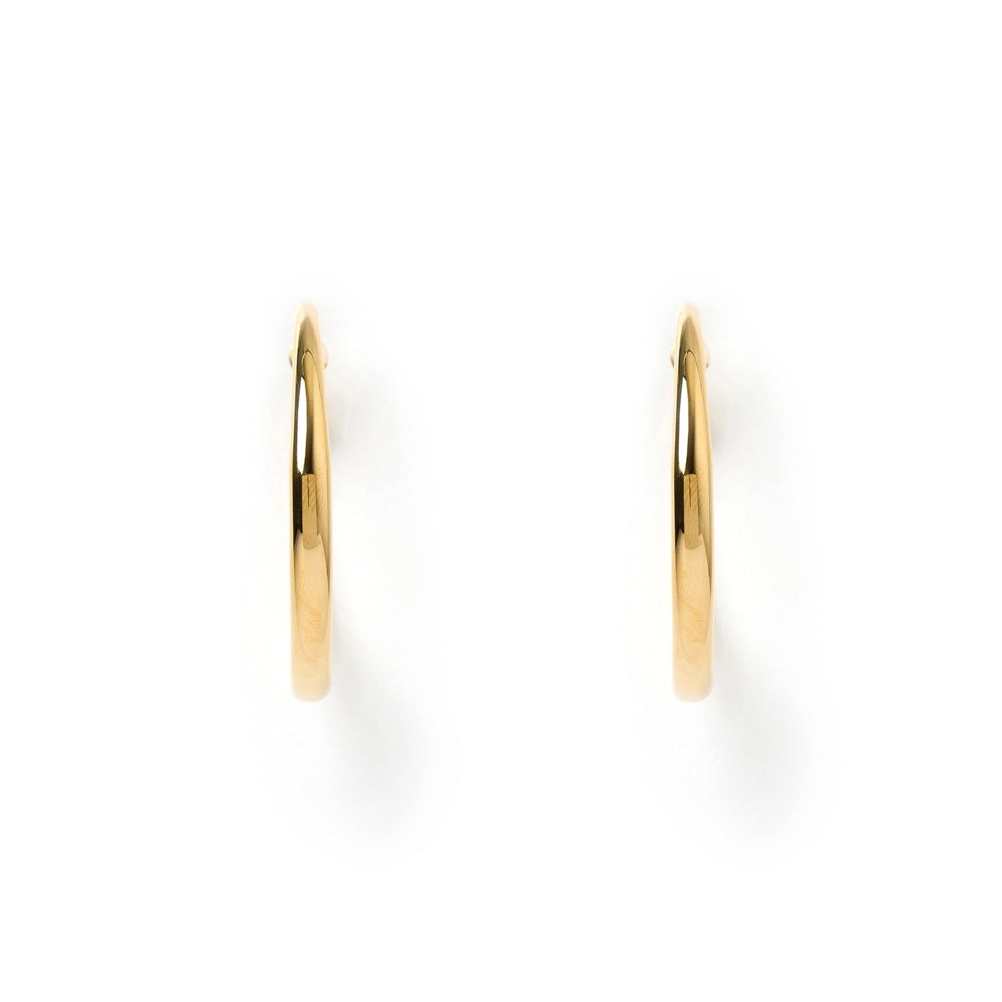 Riley Gold Hoop Earrings - Large