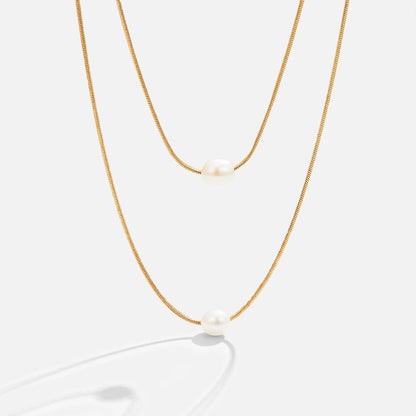 Layered Freshwater Pearl Necklace