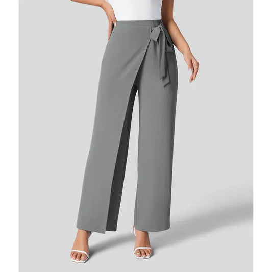 High-Wasted Side Tie Pants