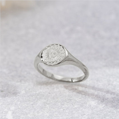 Summer Solstice Silver Ring